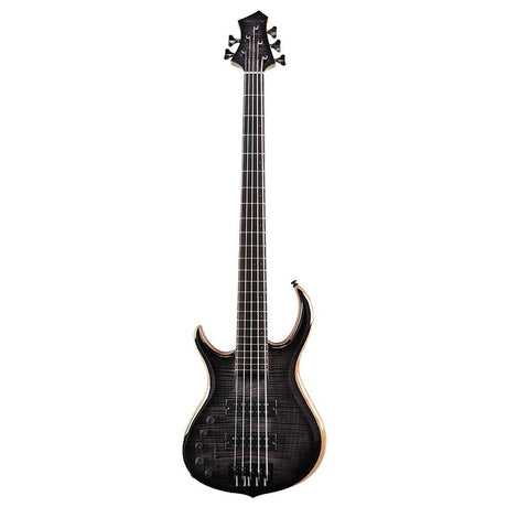 Sire Basses M7+ S5L/TBK basgitaar, linkshandig, 5-snarig, swamp ash + massief esdoorn, transparant zwart