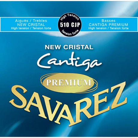 Savarez 510-CJP snaren set classic, New Cristal trebles, Cantiga Premium silver plated wound basses, high tension