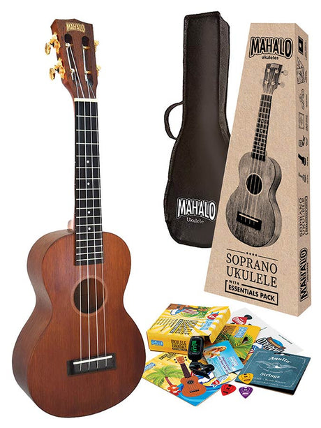 Mahalo MJ2TBRK Java Series Concert Ukulele Pakket Transparant Bruin