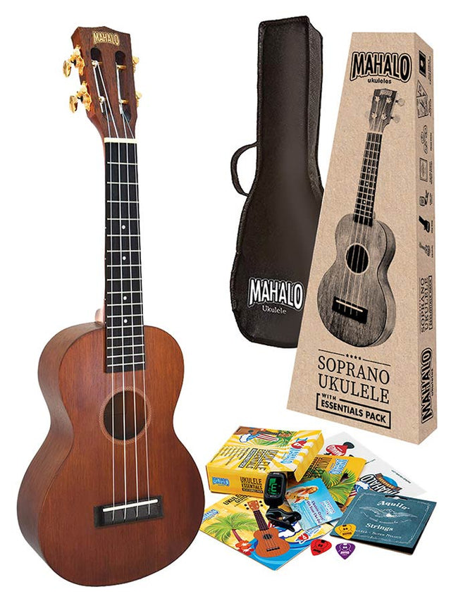 Mahalo MJ2TBRK Java Series Concert Ukulele Pakket Transparant Bruin