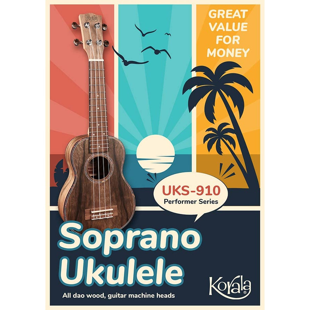 Korala UKS-910 bundel Performer Series sopraan ukulele