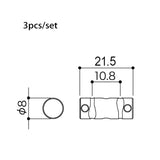 Gotoh GTH12479 In-Tune Ti Titanium Brugzadels met Veer en Schroef Set van 3