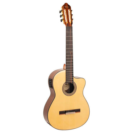 Valencia VC564CE klassieke gitaar 4/4, sitka & walnoot, preamp en cutaway, hoogglans finish