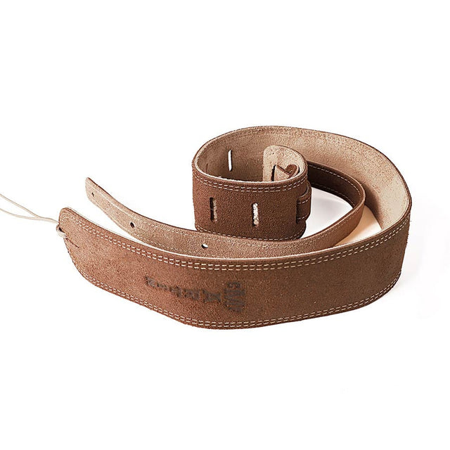 Martin SPA 18A0027 gitaariem, ball leather met suede, 6,3cm. breed, met logo, distressed