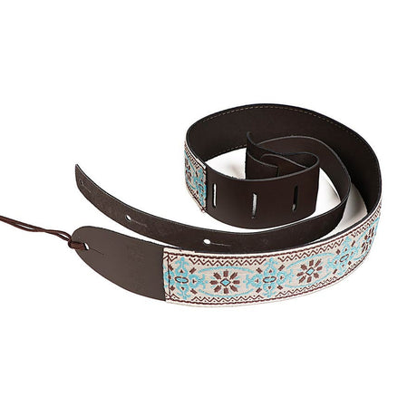 Martin SPA 18A0084 gitaariem, retro geweven, 5cm. breed, blauw