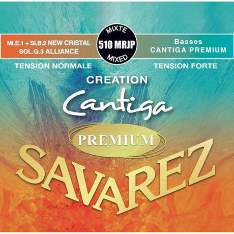 Savarez 510-MRJP snaren set classic, New Cristal E1+B2, Alliance G3, Cantiga Premium basses, mixed tension