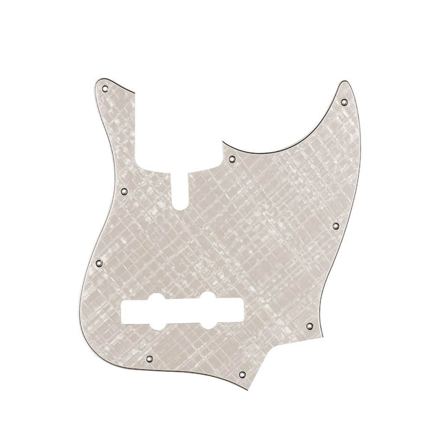 Boston M4V-410-PWW pickguard, Sire Marcus Miller V-series 4-string, 4 ply, pearl white webbing