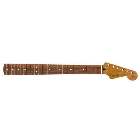 Fender 990503920 roasted maple Stratocaster neck, 21 narrow tall frets, 9.5" radius, pao ferro, C shape, MIM