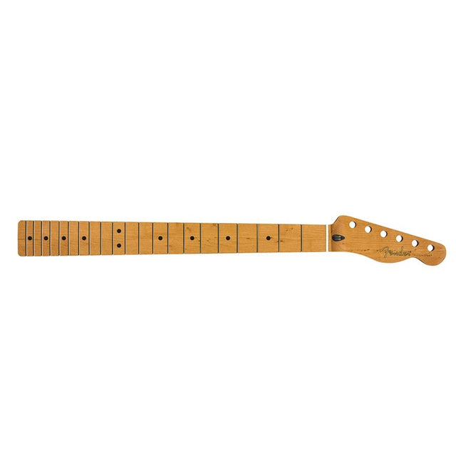 Fender 990602920 roasted maple Telecaster neck, 21 narrow tall frets, 9.5" radius, maple, C shape, MIM