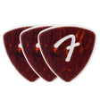 Fender 1984346300 celluloid picks, F grip, 346 vorm, schelp, 3-pack