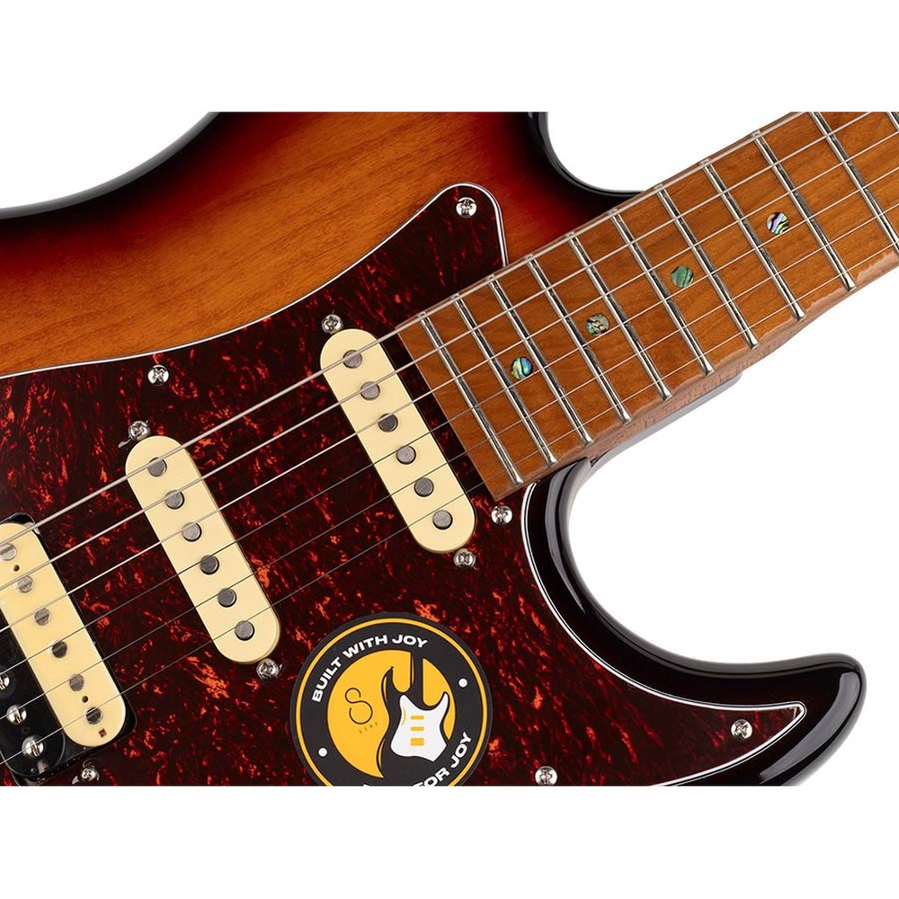 Sire Guitars S7/3TS electrische gitaar, S-style, elzen body, 3-tone sunburst