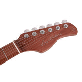 Sire Guitars S7FM/TBK electrische gitaar, S-style, elzen body, gevlamde esdoorn top, transparant zwart