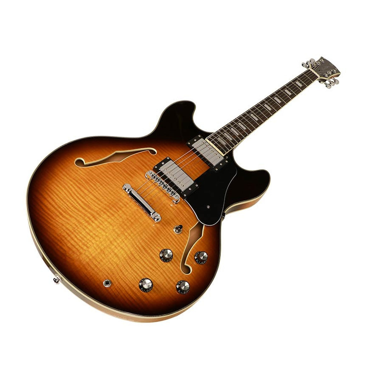 Sire Guitars H7/VS electrische archtop gitaar, esdoorn, vintage sunburst