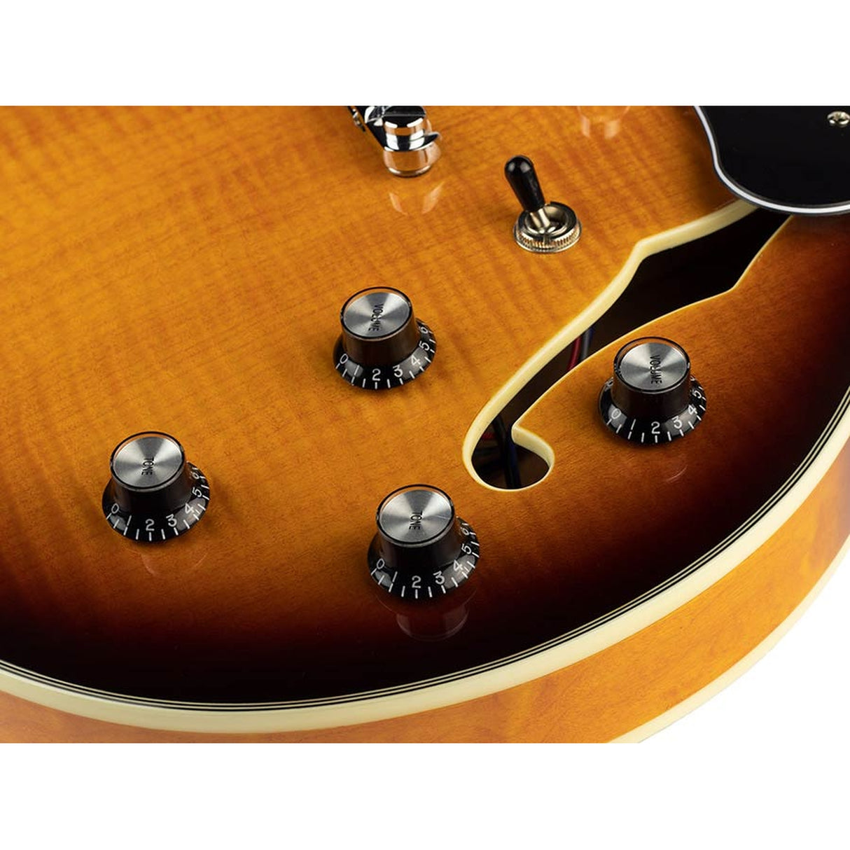 Sire Guitars H7/VS electrische archtop gitaar, esdoorn, vintage sunburst