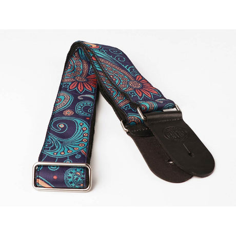 Gaucho GST-191-02 gitaarband, 2” jacquard weefsel, leren slips, veel kleuren