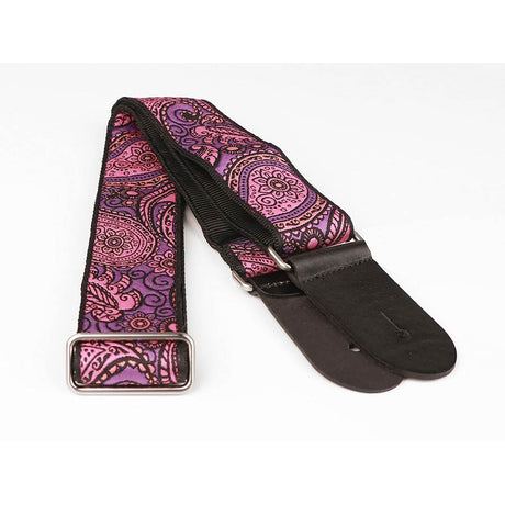 Gaucho GST-191-05 gitaarband, 2” jacquard weefsel, leren slips, veel kleuren