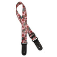 Gaucho GSTU-80-PK ukulele strap with pink flowers