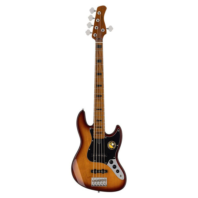 Sire Basses V5 A5/TS basgitaar, elzen, 5-snarig, tobacco sunburst