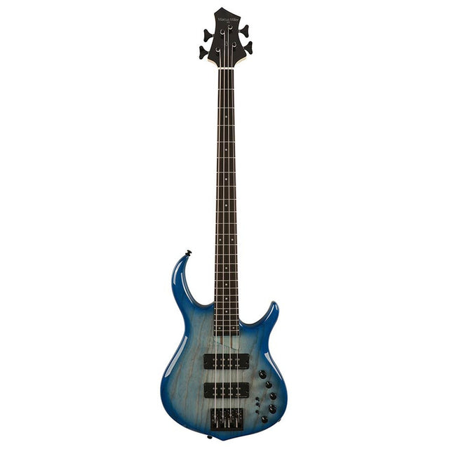 Sire Basses M5+ S4/TBL basgitaar, 4-snarig, swamp ash, transparant blauw