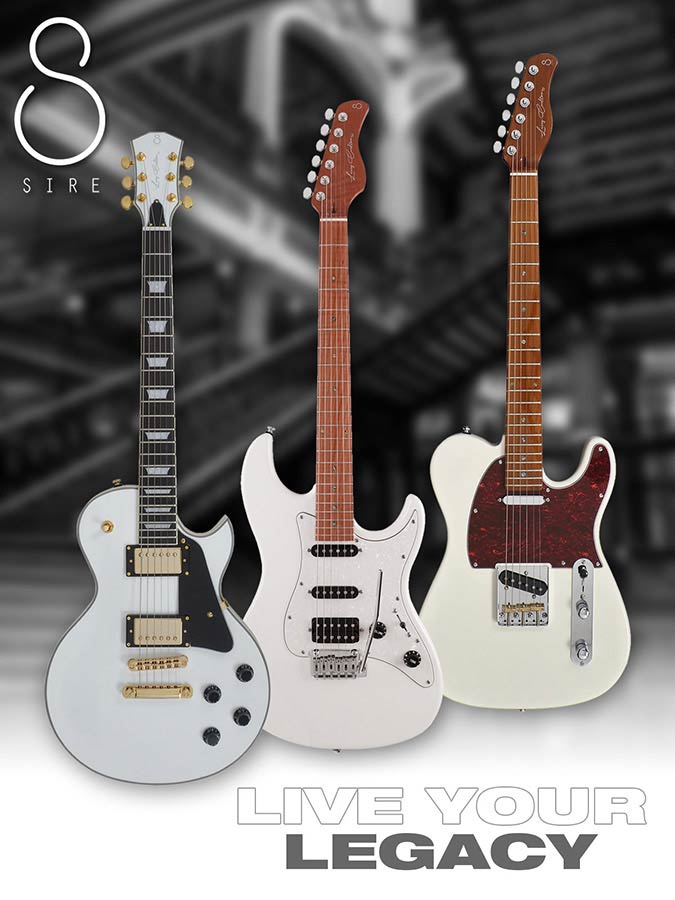 Sire Guitars S7/AWH electrische gitaar, S-style, elzen body, antique white