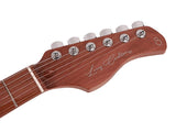 Sire Guitars S7FM/TBK electrische gitaar, S-style, elzen body, gevlamde esdoorn top, transparant zwart