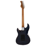 Sire Guitars S7FM/TBL electrische gitaar, S-style, elzen body, gevlamde esdoorn top, transparant blauw