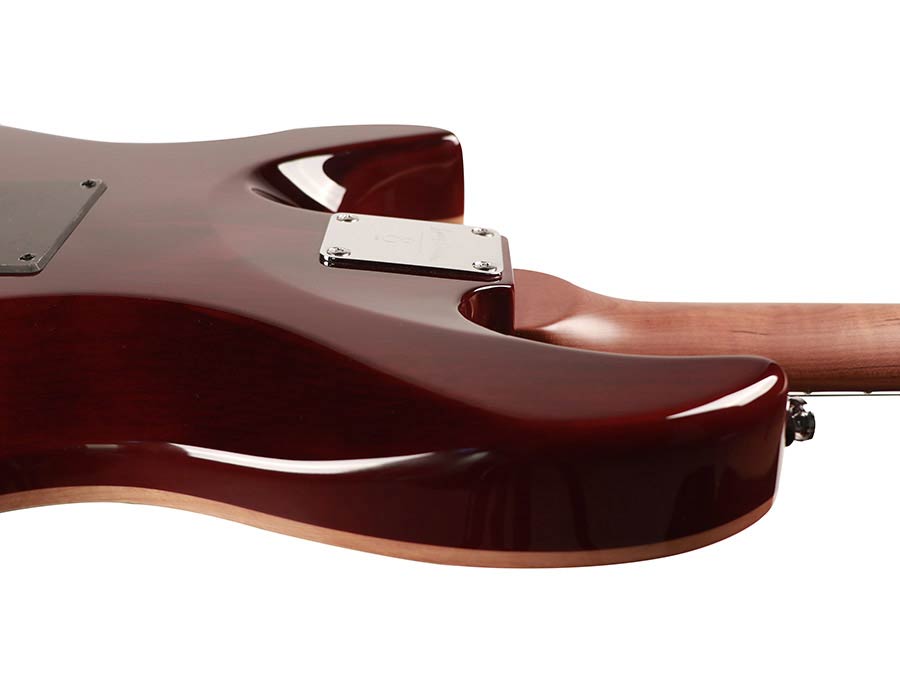 Sire Guitars S7FM/NT electrische gitaar, S-style, elzen body, gevlamde esdoorn top, naturel