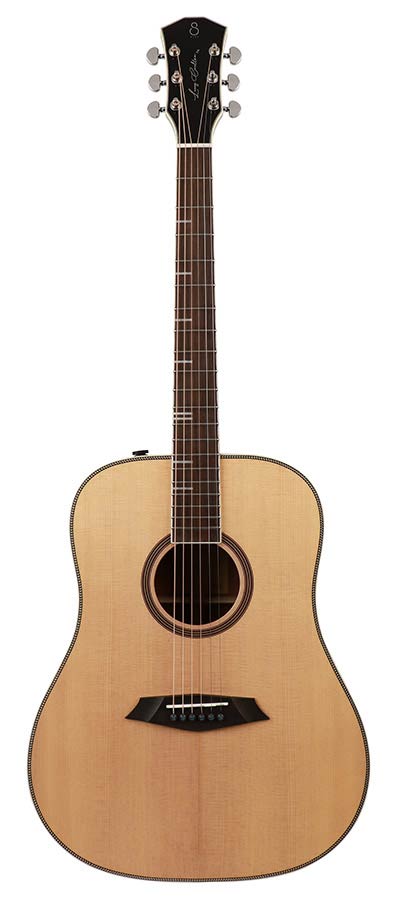 Sire Guitars A4DSNT akoestische dreadnought, massieve roasted top en achterblad, SIB electronica, naturel