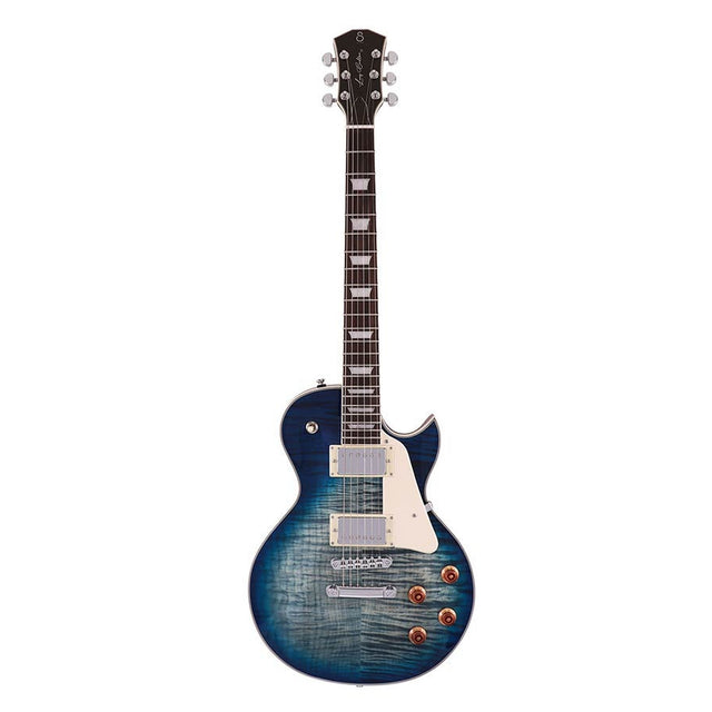 Sire Guitars L7/TBL electrische gitaar, L-style, mahonie, transparant blauw