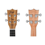 Flight DUC525 SP/ZEB Concert Ukulele met Solid Spruce Top, Zebrawood Body, Bone Topkam en Aquila Super Nylgut Snaren