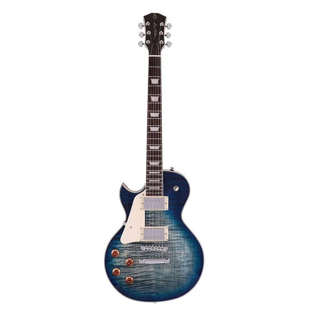 Sire Guitars L7L/TBL Linkshandige elektrische gitaar L-stijl transparant blauw