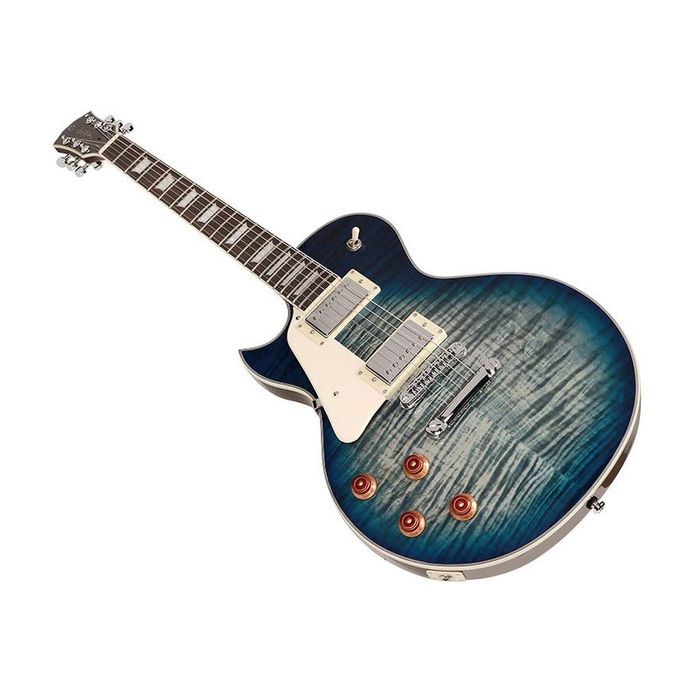 Sire Guitars L7L/TBL Linkshandige elektrische gitaar L-stijl transparant blauw