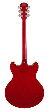 Sire Guitars H7L/STR Elektrische archtop gitaar linkshandig doorkijk rood