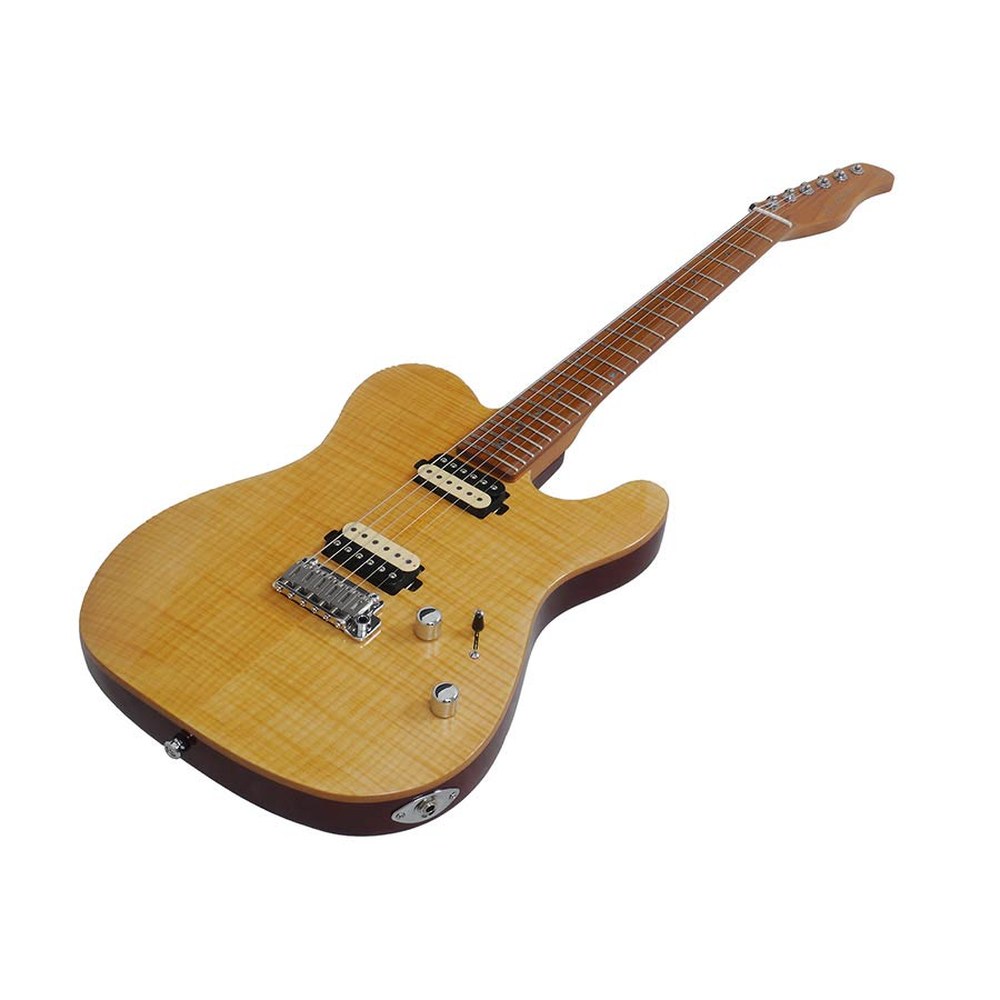 Sire Guitars T7FM/NT electrische gitaar, T-style, elzen body, gevlamde esdoorn top, naturel