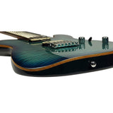 Sire Guitars T7FM/TBL electrische gitaar, T-style, elzen body, gevlamde esdoorn top, transparant blauw