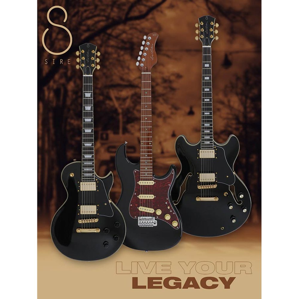 Sire Guitars L7/BK electrische gitaar, L-style, mahonie, zwart