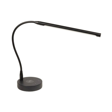 Boston PLM-280-BK zwarte piano lamp met draadloze oplader