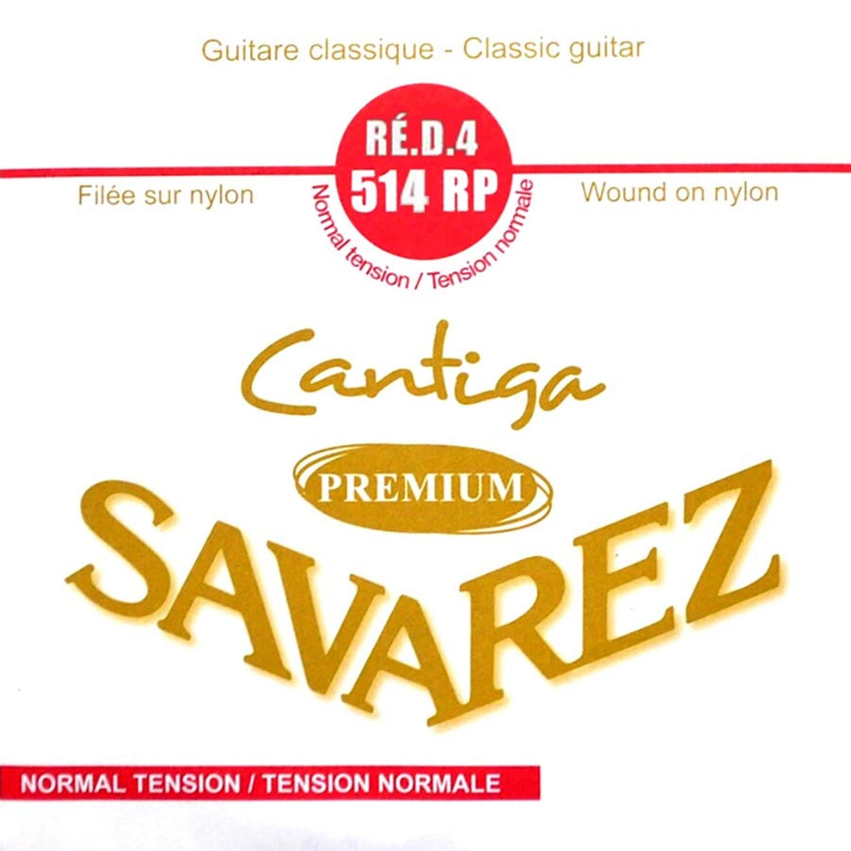 Savarez 514-RP D-4 snaar, silver plated wound, from 510-CRP set, standard tension