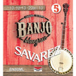 Savarez BN80ML snaren set 5-snaar banjo, bluegrass, medium light, 010-012-013-020W-010