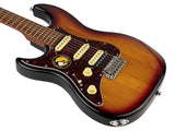 Sire Guitars S7L/3TS Linkshandige elektrische gitaar S-stijl 3-tone sunburst