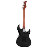 Sire Guitars S7FML/TBK Elektrische gitaar S-stijl linkshandig met gevlamd esdoorn bovenblad transparant zwart