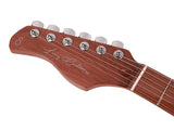 Sire Guitars S7FML/TBK Elektrische gitaar S-stijl linkshandig met gevlamd esdoorn bovenblad transparant zwart