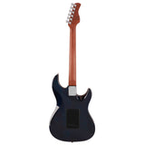 Sire Guitars S7FML/TBL Elektrische gitaar S-stijl linkshandig met gevlamd esdoorn bovenblad transparant blauw