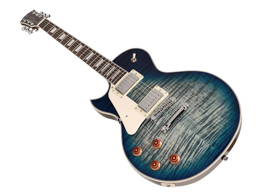 Sire Guitars L7L/TBL Linkshandige elektrische gitaar L-stijl transparant blauw