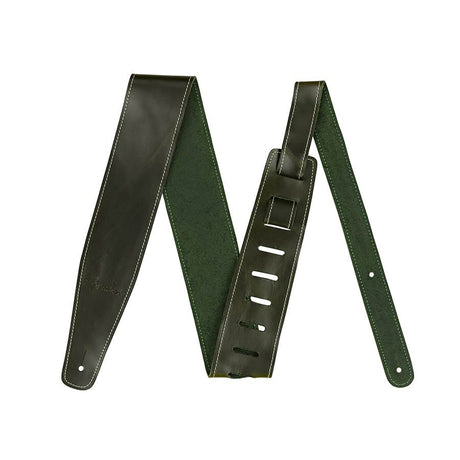 Fender 990641062 verweerde leren band, 2.5", groen