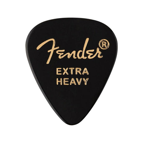 Fender 1980351206 351 vorm premium picks, extra zwaar, zwart, 12-pack