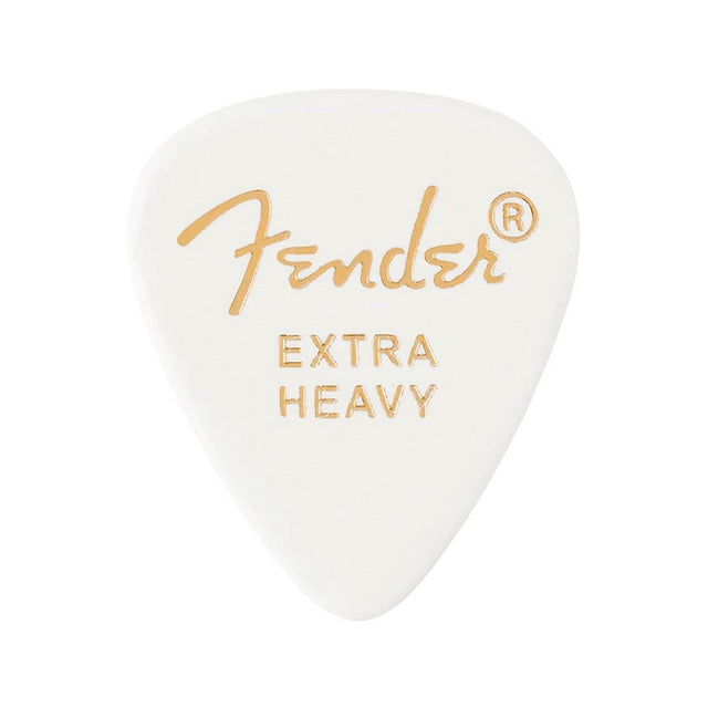 Fender 1980351280 351 vorm premium picks, extra zwaar, wit, 12-pack