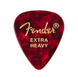 Fender 1980351609 351 vorm premium picks, extra zwaar, rode moto, 12-pack