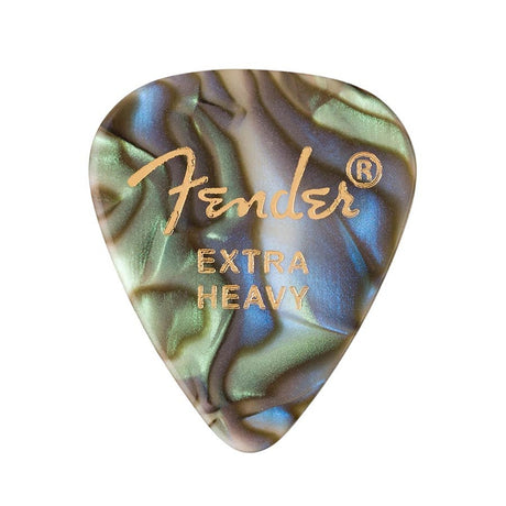 Fender 1980351657 351 vorm premium picks, extra zwaar, abalone, 12-pack