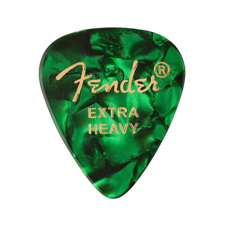 Fender 1980351671 351 vorm premium picks, groene moto, 12-pack